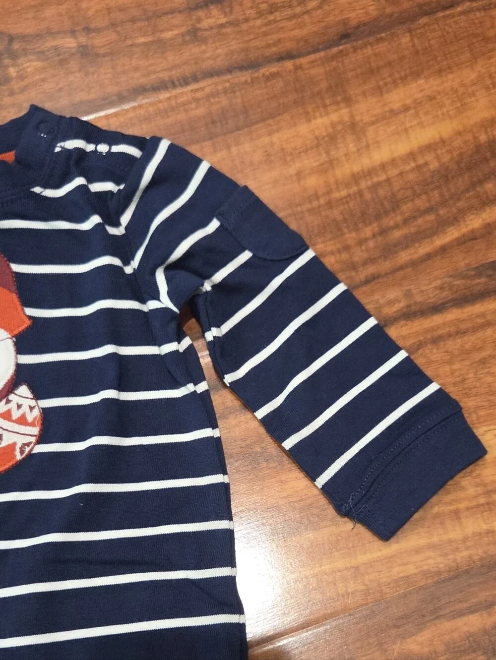 Gymboree NWT 3-6 Months Navy Striped Fox Romper, Bodysuit and Fox Sweater Hat